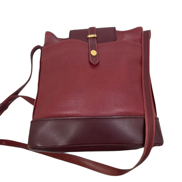 Cartier Handbags - Cartier Must de Cartier Burgundy Leather Shoulder Bag